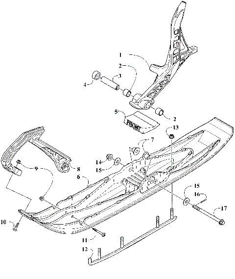 SKI AND SPINDLE ASSEMBLY [111241]