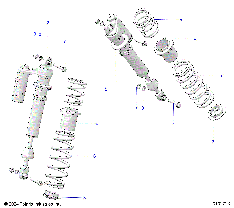 SUSPENSION, SHOCK, FRONT - A26SLZ95AF (C102723)