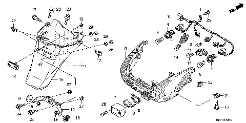 TAILLIGHT@REAR FENDER
