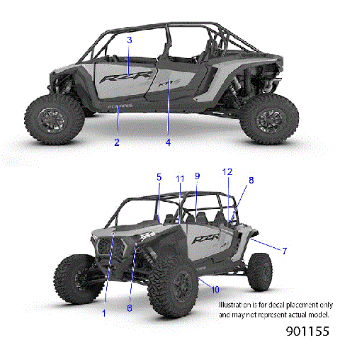 BODY, DECALS - Z26NMX99A4/A6 (901155)