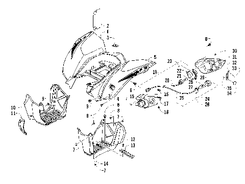 REAR BODY AND TAILLIGHT ASSEMBLY [94369]