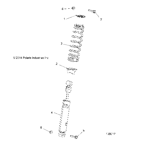 SUSPENSION, FRONT SHOCK - A18SHE57FS (100012)