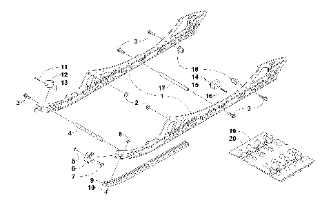SLIDE RAIL AND TRACK ASSEMBLY [98797]