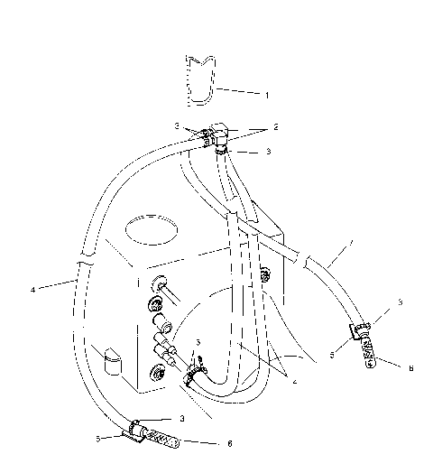 WATER SIPHON SL 650 B954058 (4930483048B008)
