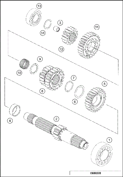 TRANSMISSION I - MAIN SHAFT