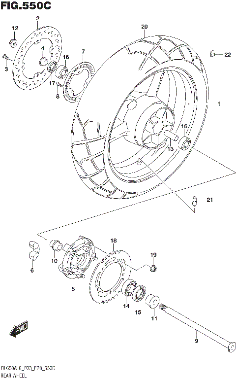 REAR WHEEL (DL650AL6 E03)