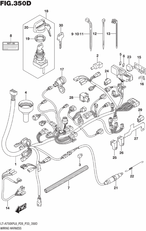 WIRING HARNESS (LT-A750XPZL6 P33)
