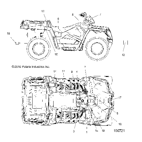 BODY, DECALS - A19SWS57P1/P2 (100721)