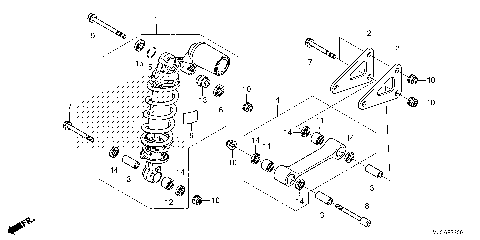 REAR SHOCK ABSORBER (1)