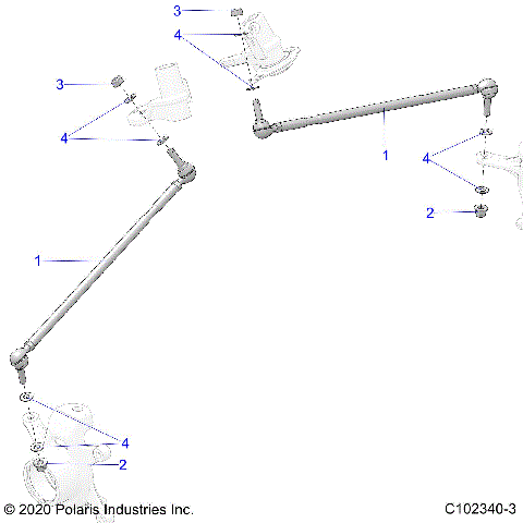 STEERING, STEERING TIE RODS - A26SGE95AB (C102340-3)
