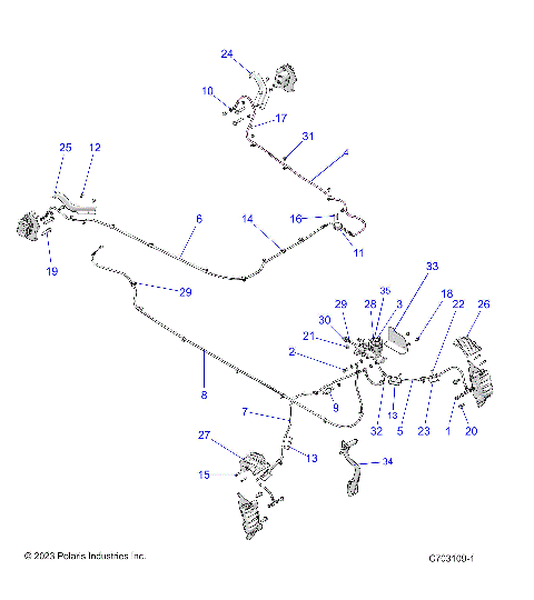 BRAKES, BRAKE LINES AND MASTER CYLINDER - Z25NMF99A4/A5/B4/B5 (C703109)