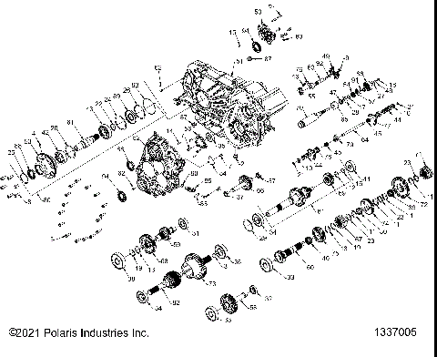 DRIVE TRAIN, GEARCASE, MAIN, INTERNALS - Z22RML2KAL/AP/BK/BL/BP/BT (1337005)