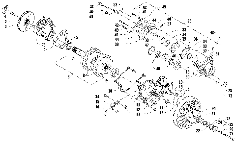 DRIVE TRAIN SHAFT AND BRAKE ASSEMBLIES [90043]