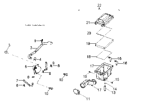 AIR CLEANER - A07KA05CA/CB/CD (49ATVAIRBOX07PRED50)