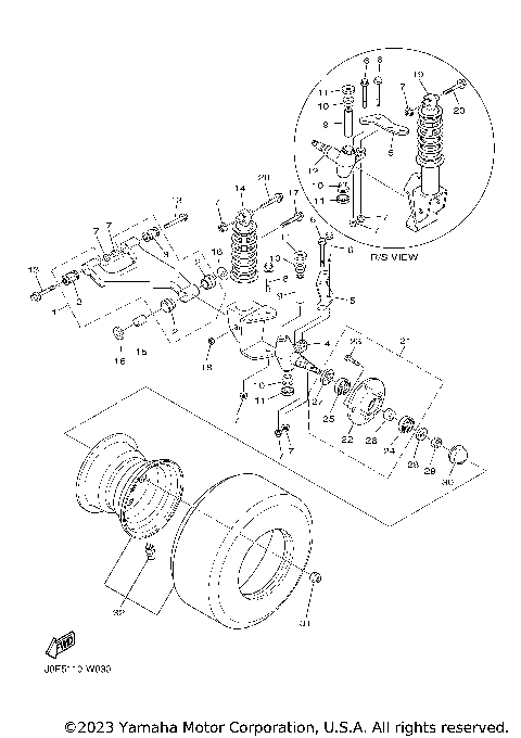 FRONT SUSPENSION & WHEEL