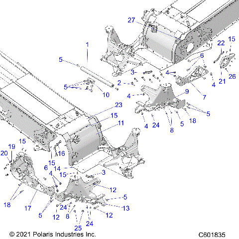 CHASSIS, BULKHEAD ASM. - S24TDL6KSA (C601835)
