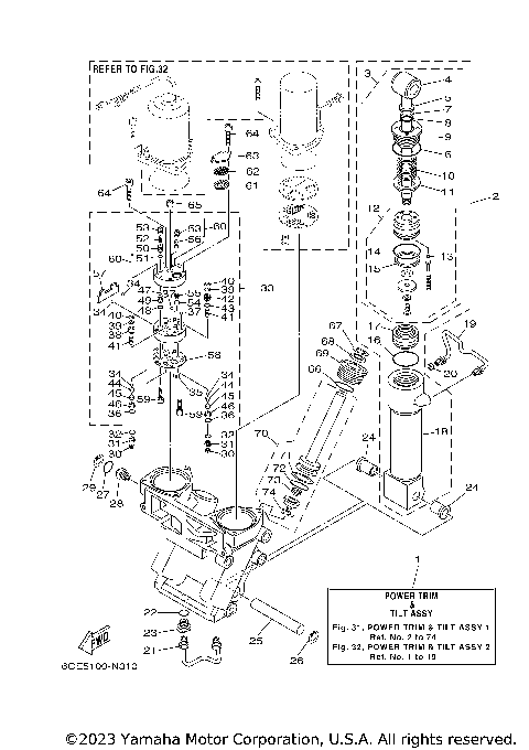 POWER TRIM TILT ASSY 1