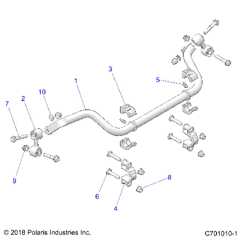 SUSPENSION, REAR STABILIZER BAR - Z21A4E99AX/BX(C701010-1)