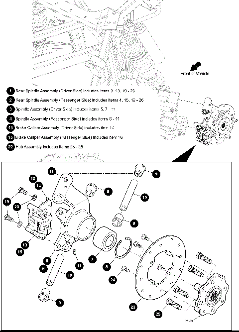 REAR SPINDLE ASSEMBLY