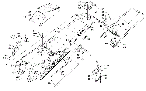 TUNNEL, REAR BUMPER, AND SNOWFLAP ASSEMBLY [101511]