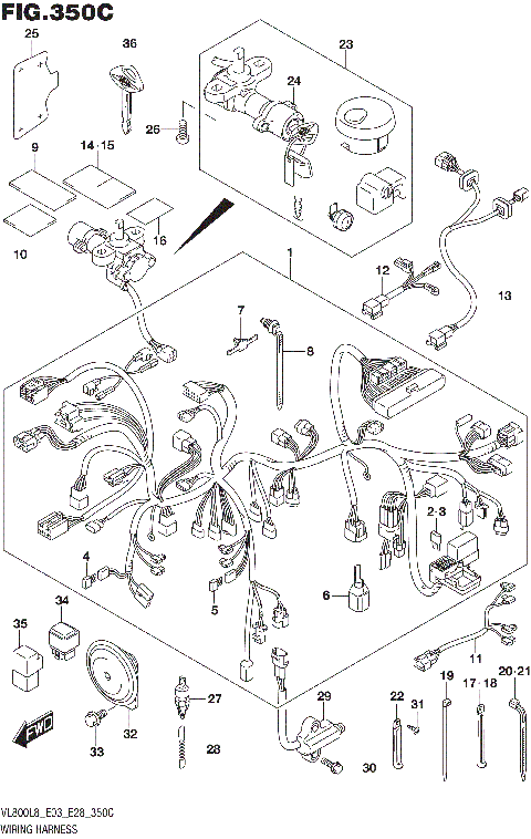WIRING HARNESS (VL800L8 E33)