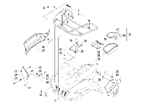 FRONT RACK AND HEADLIGHT ASSEMBLIES [87861]