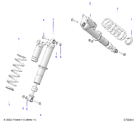 SUSPENSION, FRONT SHOCK MOUNTING - G25GAP99 (C750044)