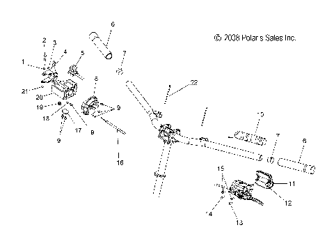 STEERING, HANDLEBAR CONTROLS - S12PU7ESL/EEL (49SNOWSTEERING09WIDE)
