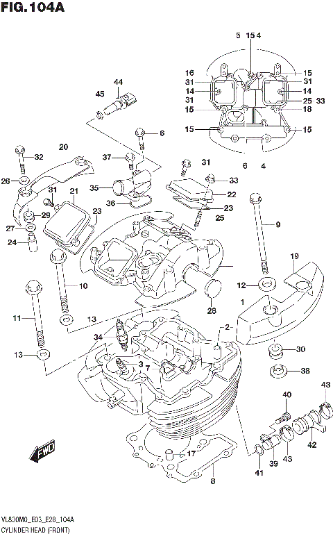 CYLINDER HEAD (FRONT) (E33)