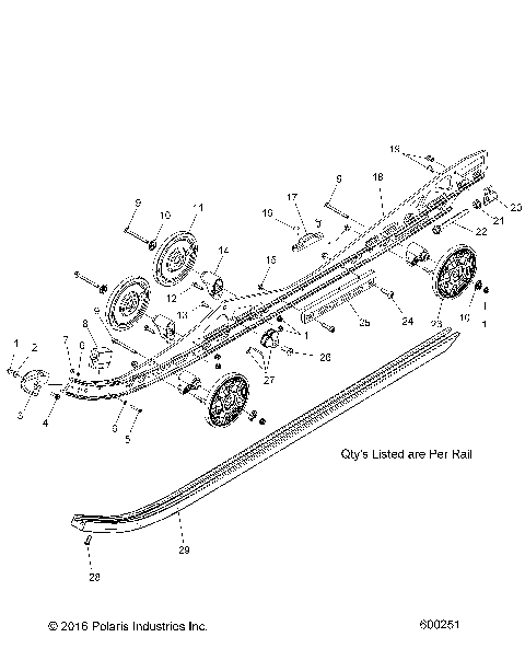 SUSPENSION, RAIL MOUNTING - S17EEC6 ALL OPTIONS (600251)