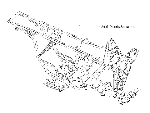 CHASSIS, FRAME - A09BG50FA (49ATVFRAME08SCRAM)