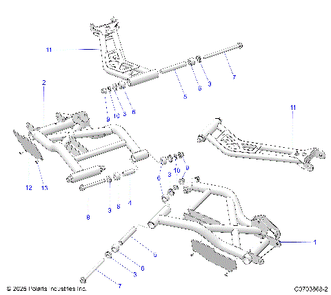SUSPENSION, REAR CONTROL ARMS