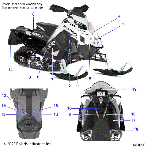 BODY, DECAL, BLACK SIDE PANEL W/DUSK BLUE TRIM - S26TLC9BS/TLR9BS/BEL (603090)