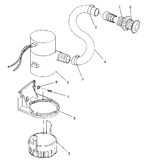 BILGE PUMP SLX 780 B964287 and Intl. SLX 780 I964287 (4937443744B013)