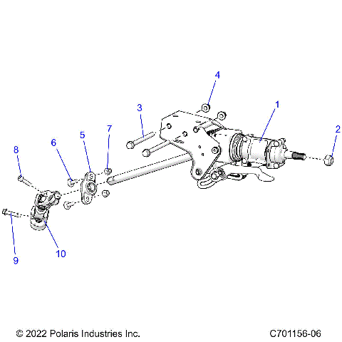 STEERING, LINKAGE, TILT AND RELATED, PREMIUM - Z23RMU2KAN/BN (C701156-06)