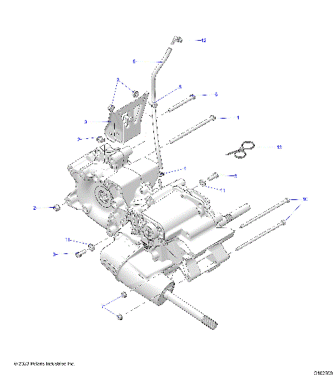 DRIVE TRAIN, MAIN GEARCASE MOUNTING - A25SEA57F1/C1/C2/E1/E2 (C102599)
