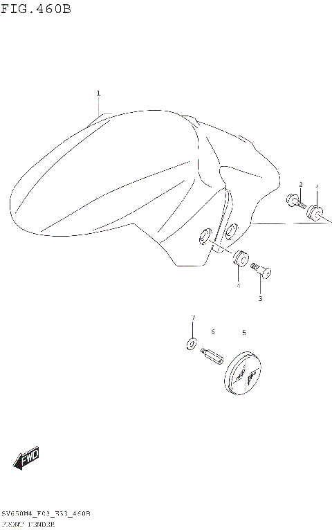 FRONT FENDER (SV650M4 E33)
