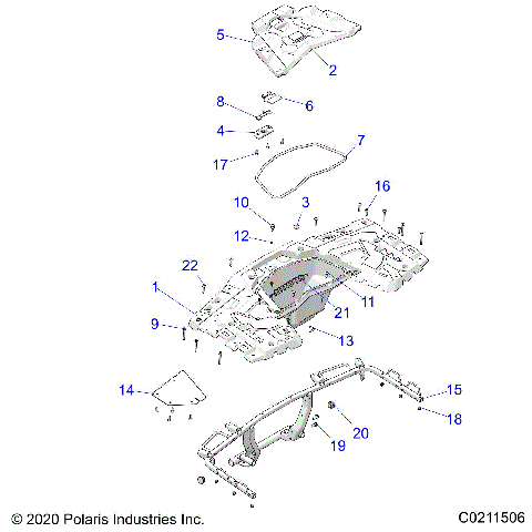 BODY, REAR RACK - A21SXA85A1/A7/CA1/CA7 (C0211506)