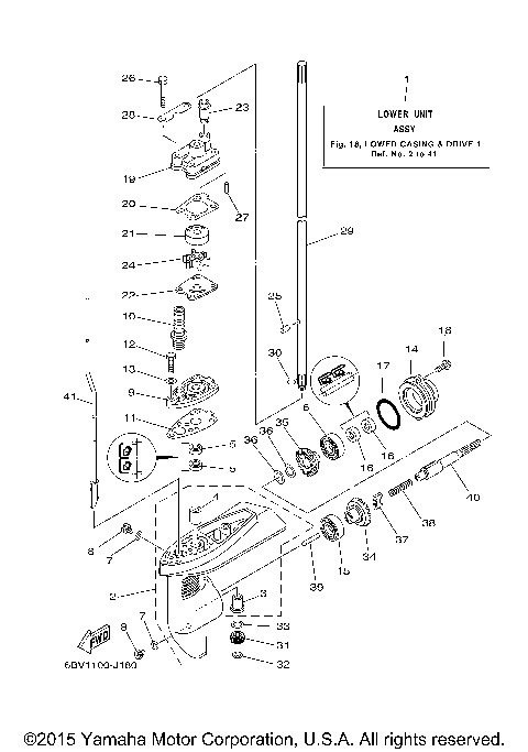 LOWER CASING DRIVE 1