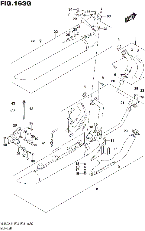 MUFFLER (VL1500TL8 E33)