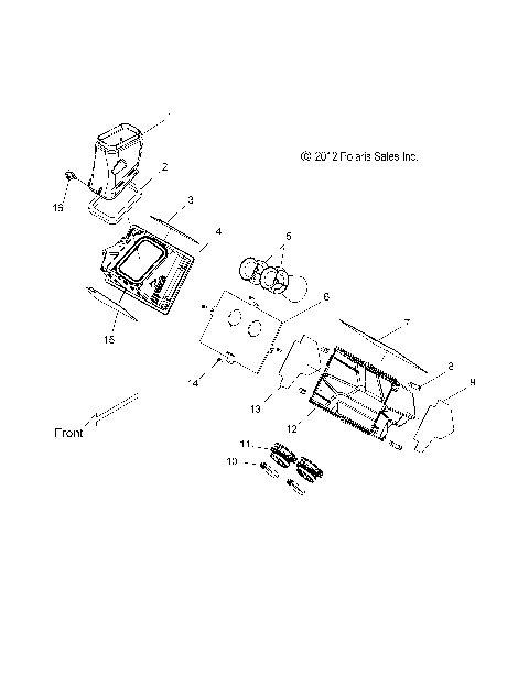 ENGINE, AIR INTAKE SYSTEM - S15CL6/CW6 ALL OPTIONS (49SNOWAIR14SBASLT)
