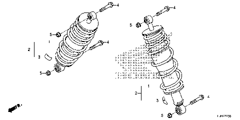 REAR SHOCK ABSORBER (1)