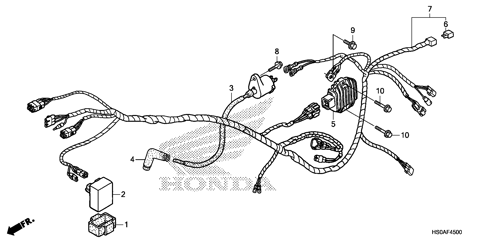 WIRE HARNESS (TRX250TM1)