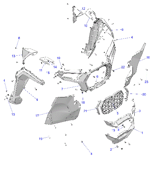 BODY, FRONT FACIA, GRILLE, AND FLARES - Z26NET99A4/B4/A6/B6 (C750897)