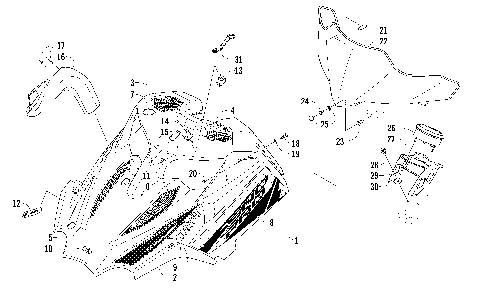 HOOD AND WINDSHIELD ASSEMBLY [99495]