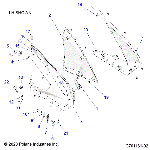 BODY, DOORS, FRONT - Z23RML2KAJ/BJ/AK/BK (C700061.02)