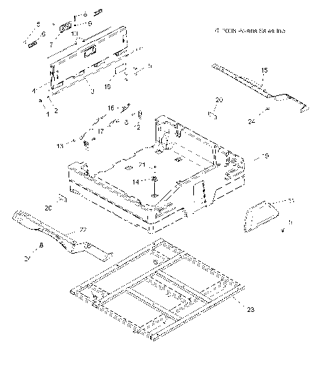 BODY, DUMP BOX - A15S6A76FA (49ATVBOX13SP6X6)