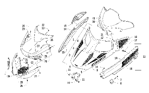 HOOD, WINDSHIELD, AND FRONT BUMPER ASSEMBLY [88187]