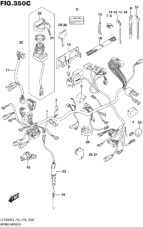 WIRING HARNESS (LT-F400FL8 P33)
