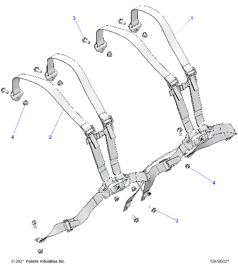 BODY, SEAT BELT MOUNTING - Z24NEC99AM/BM (C0705021)